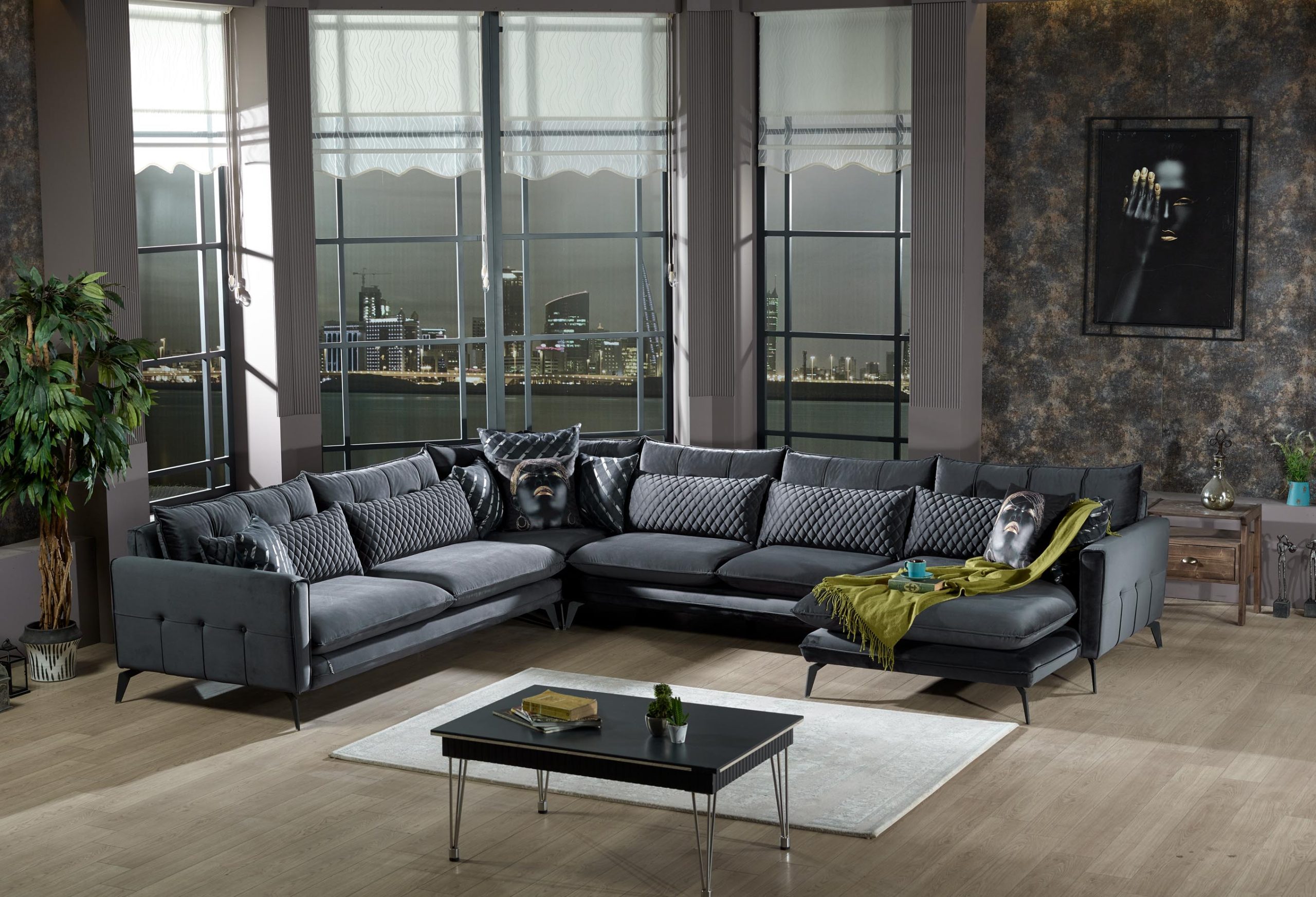24701-1 San Diago U-Corner Sofa - Görsel 1