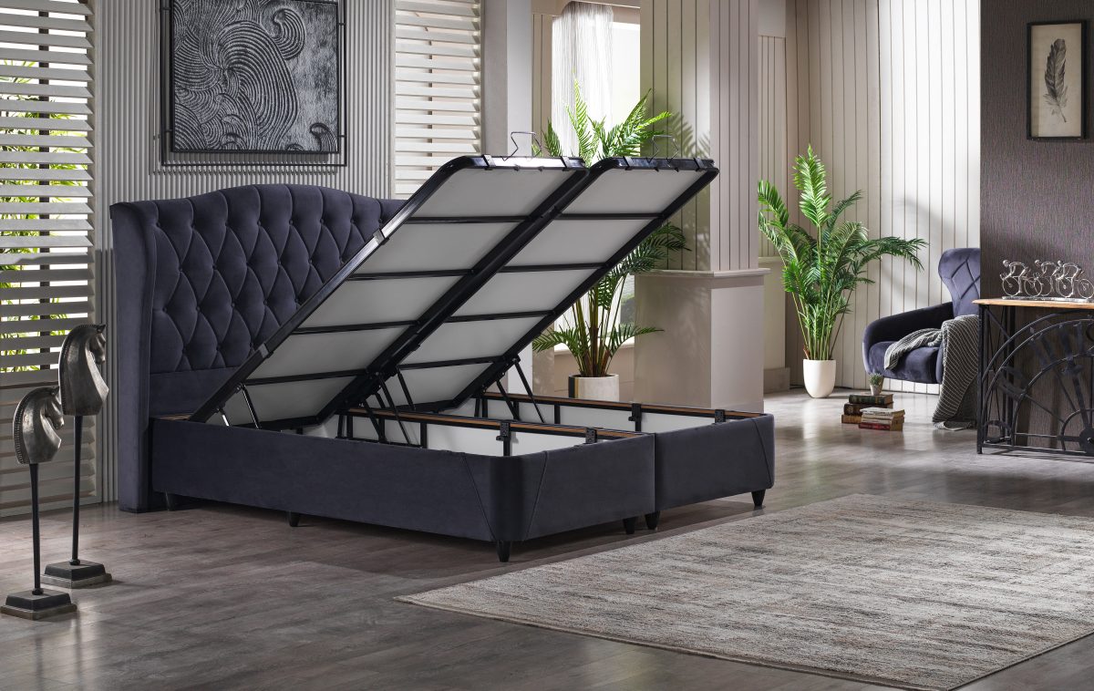 Indigo 180x200  Box-Spring Bed Set - Görsel 4