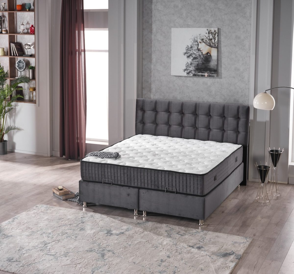 Etna 180x200  Box-Spring Bed Set - Görsel 6