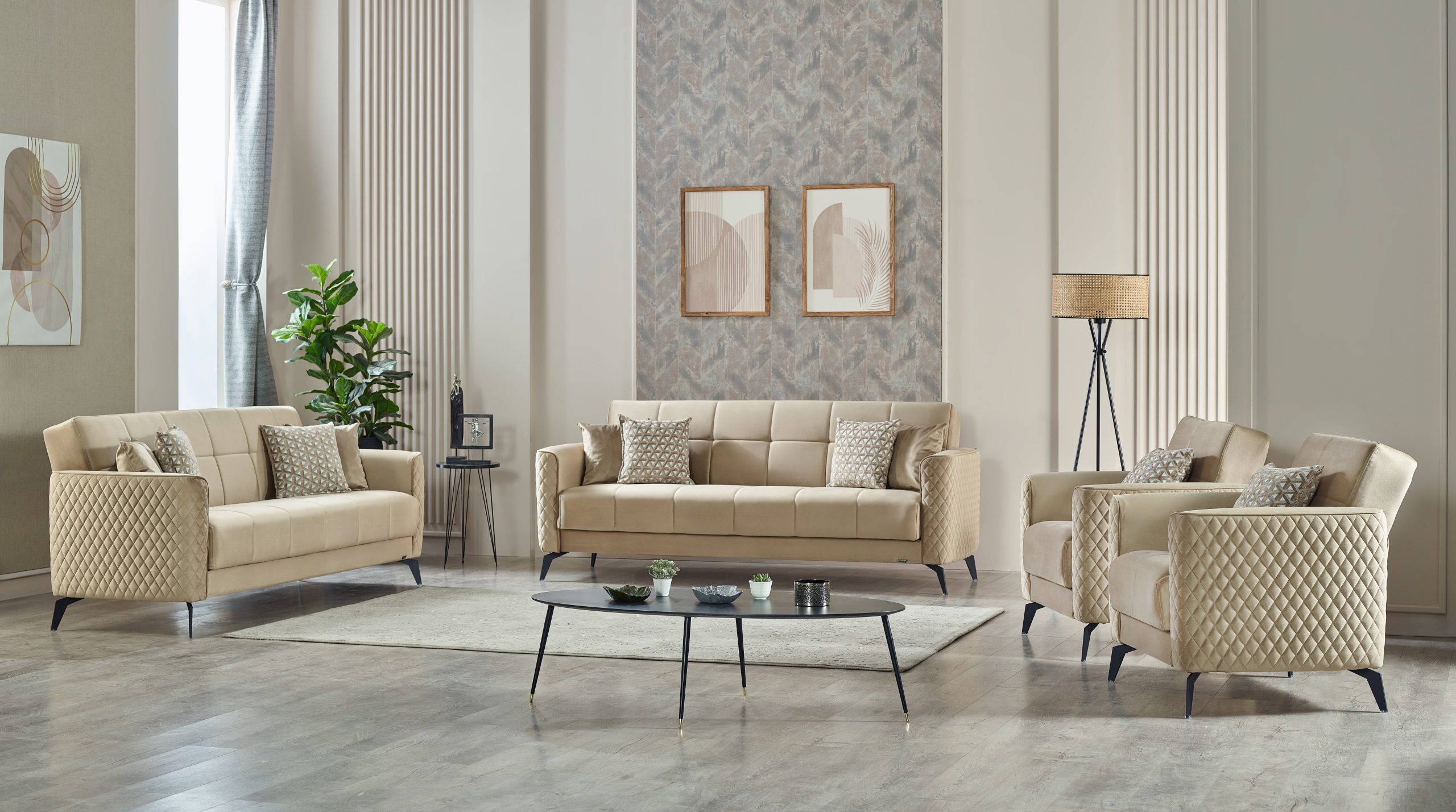 387671-1 Castelli 3-2-1 Sofa Set - Görsel 1