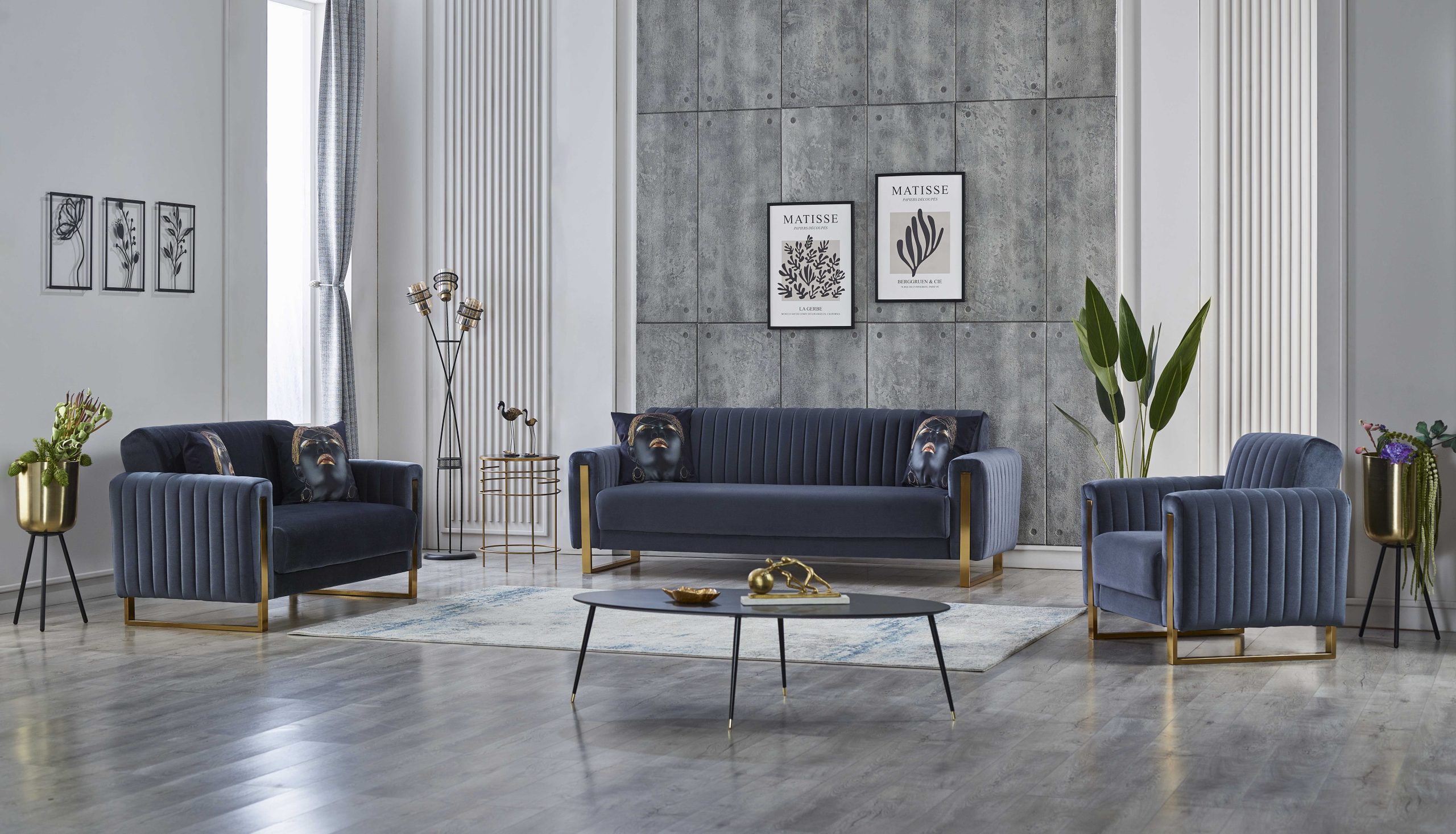 48269-1 Bogota 3-2-1 Sofa Set - Görsel 1