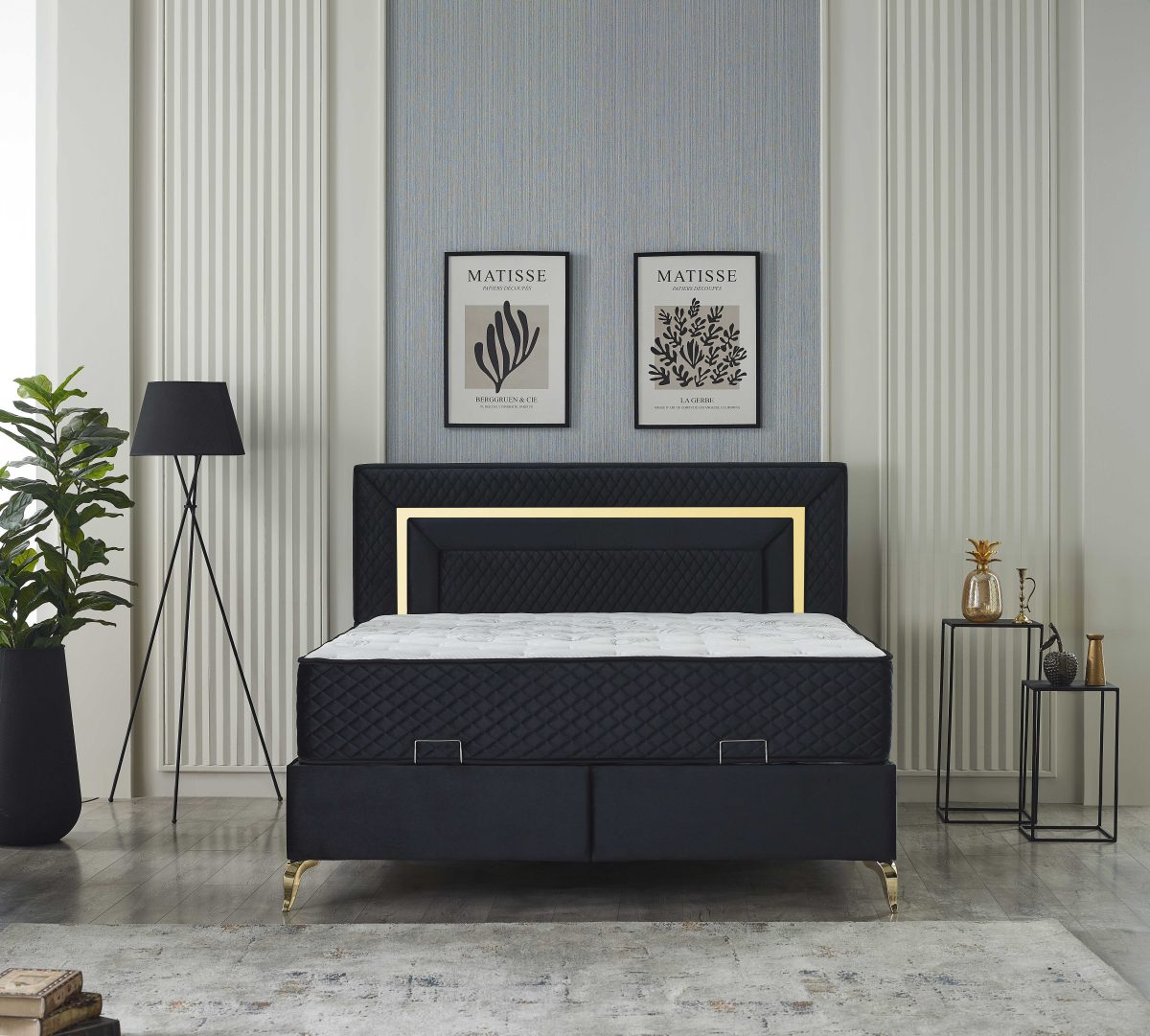 Pandora 180x200  Box-Spring Bed Set - Görsel 10