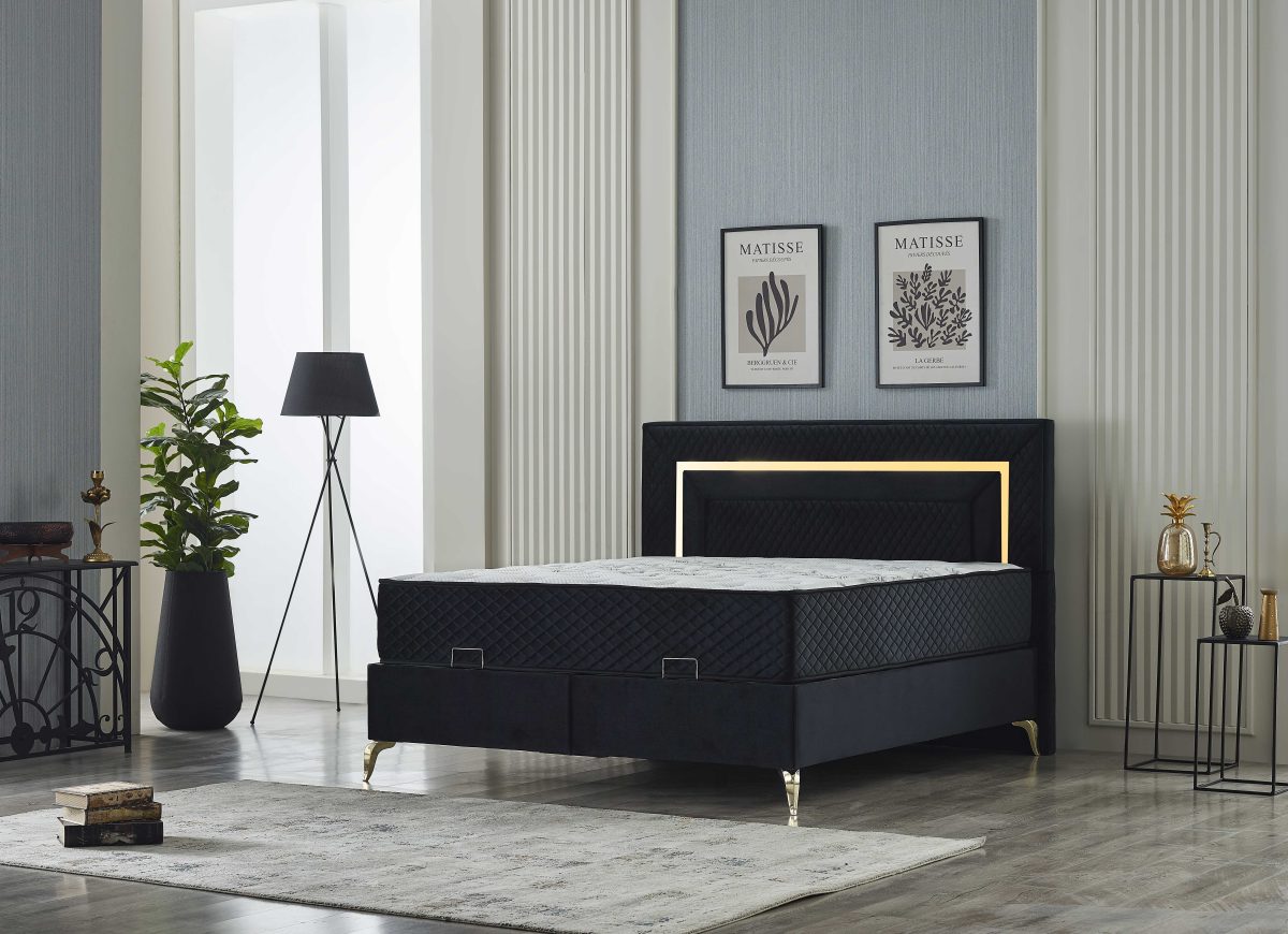 Pandora 180x200  Box-Spring Bed Set - Görsel 2