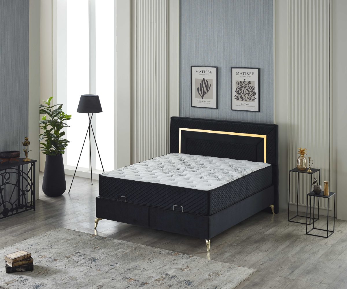 Pandora 180x200  Box-Spring Bed Set - Görsel 5