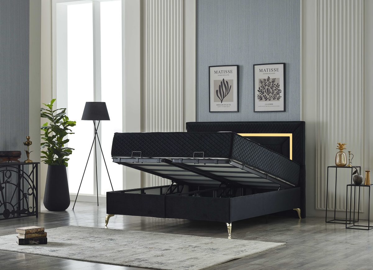 Pandora 180x200  Box-Spring Bed Set - Görsel 7