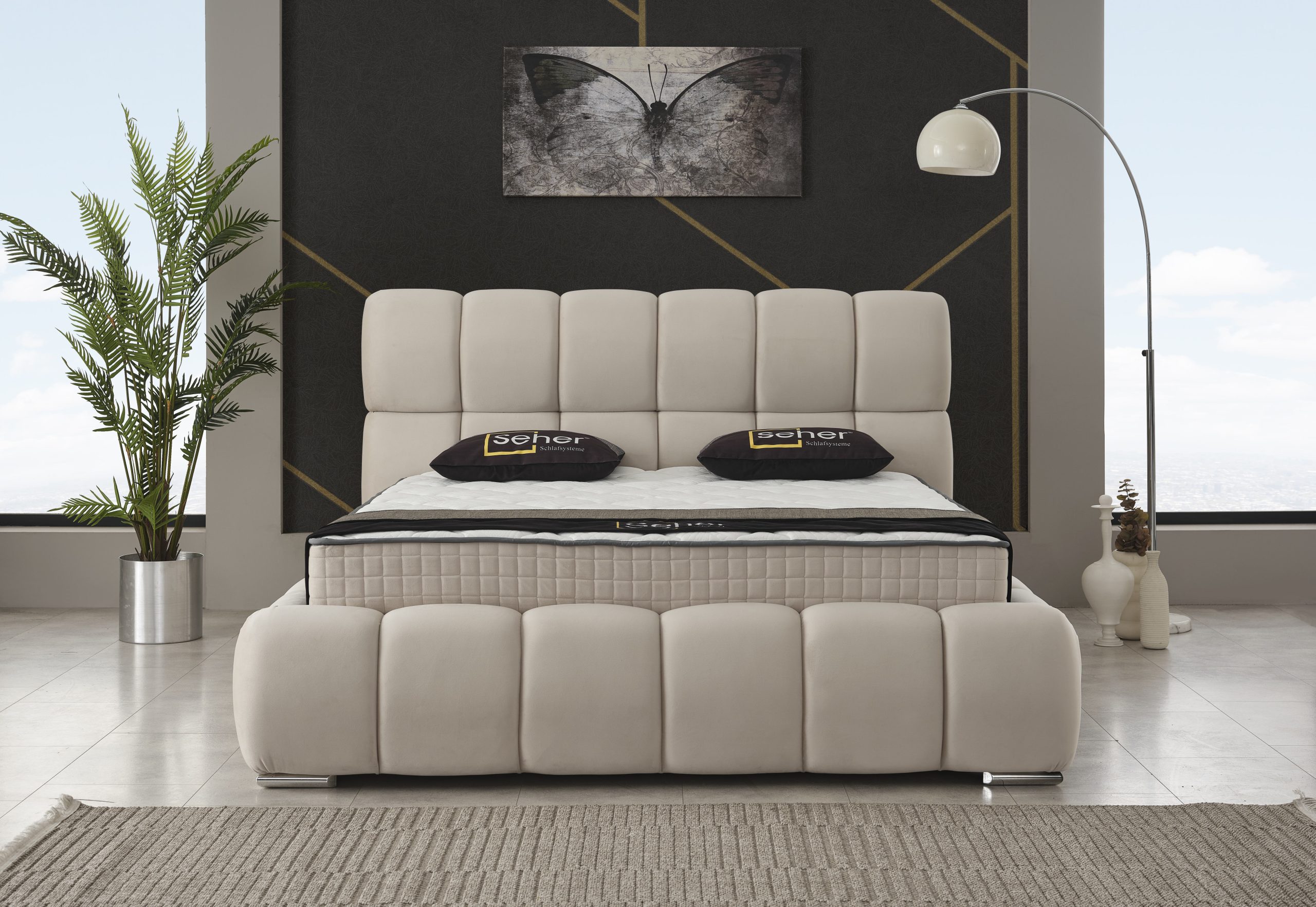 60113-1 Prestige 160x200 Box-Spring Bed Set - Görsel 1