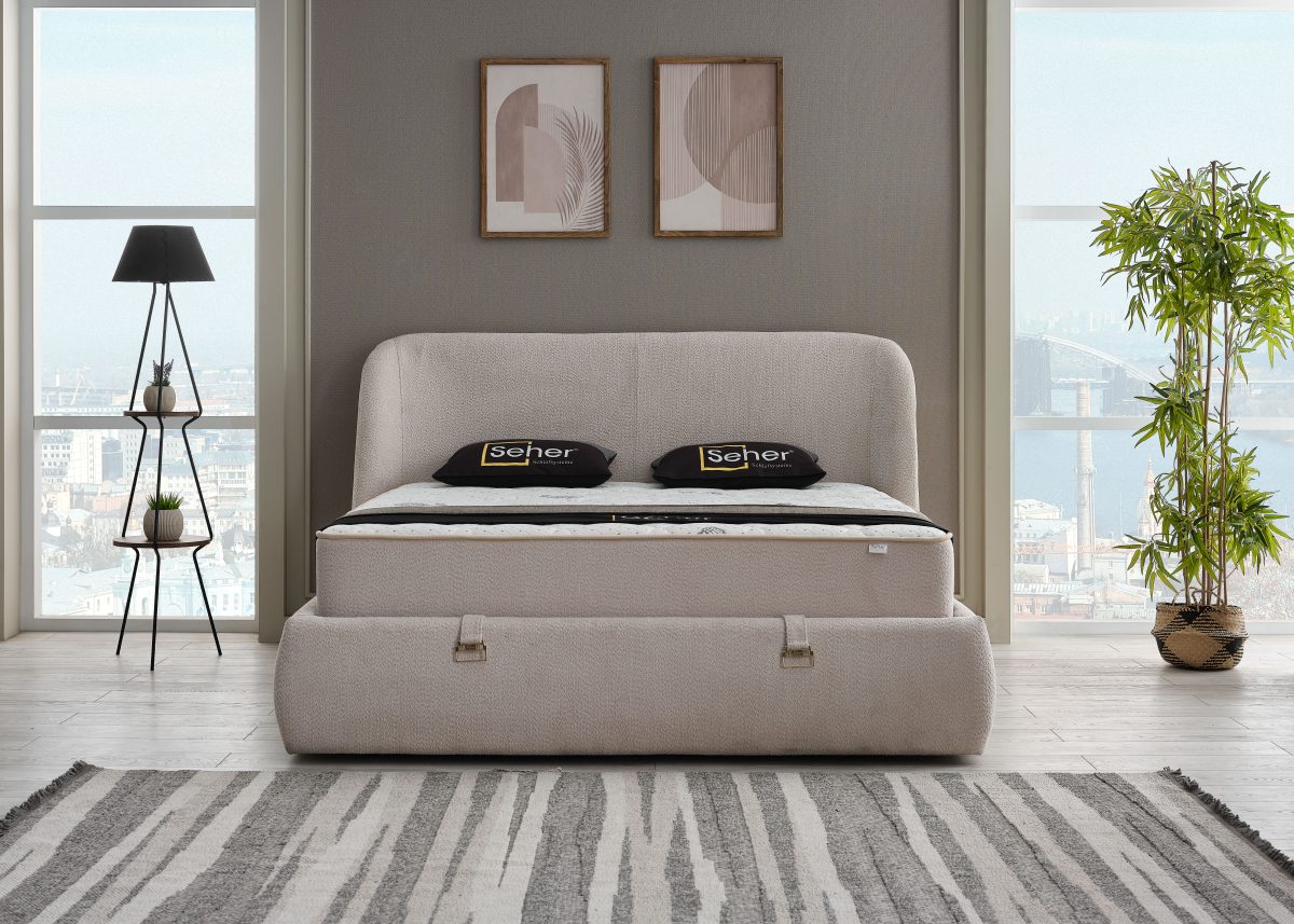 Ocean 180x200  Box-Spring Bed Set - Görsel 5