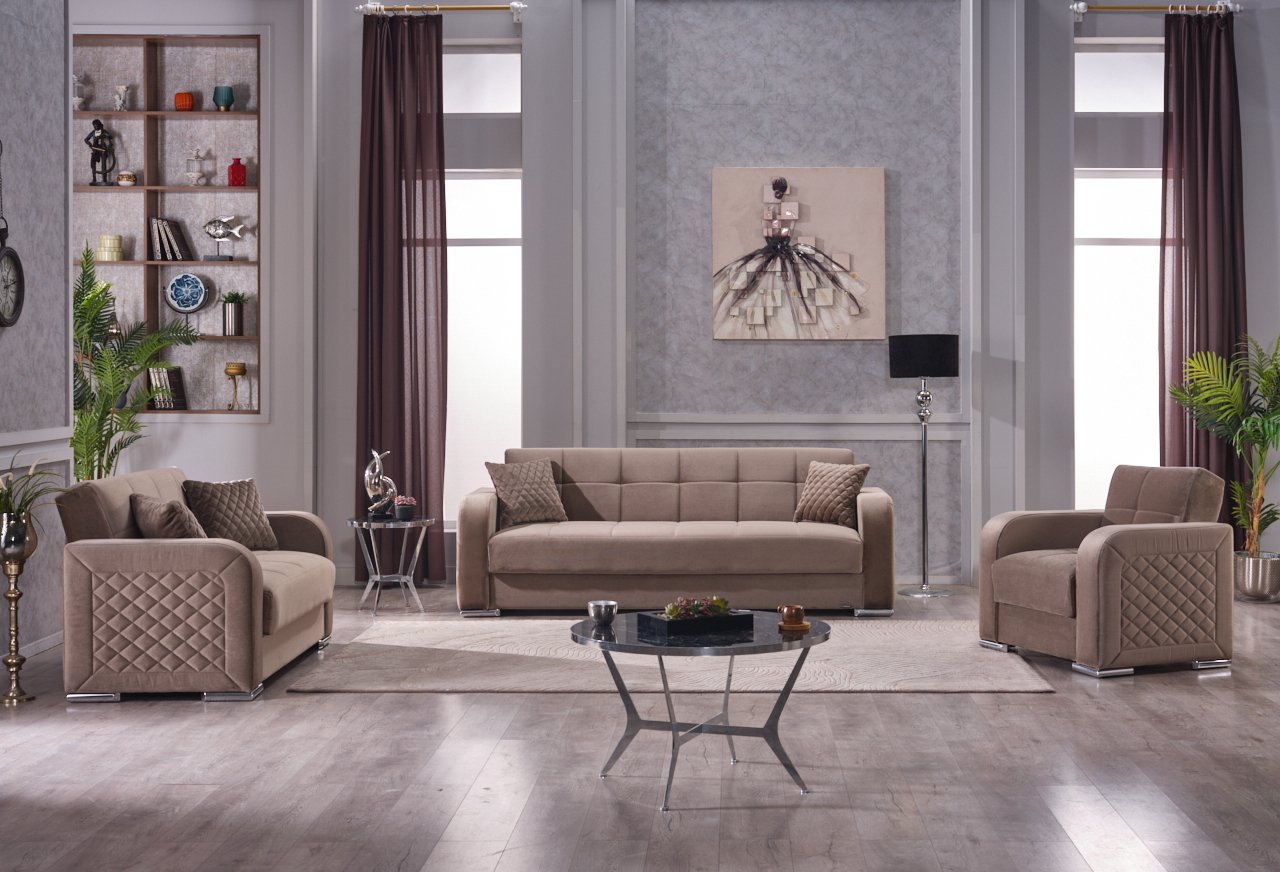 8965-1 Orlando 3-2-1 Sofa Set - Görsel 1