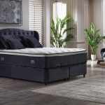 Indigo Box-Spring Bed Set – image 1