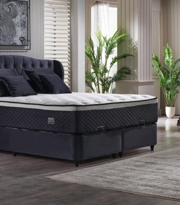 Indigo Box-Spring Bed Set – image 1