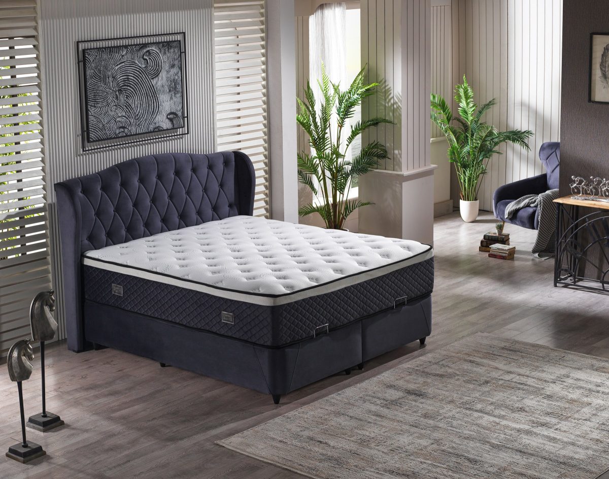 Indigo Box-Spring Bed Set – image 3