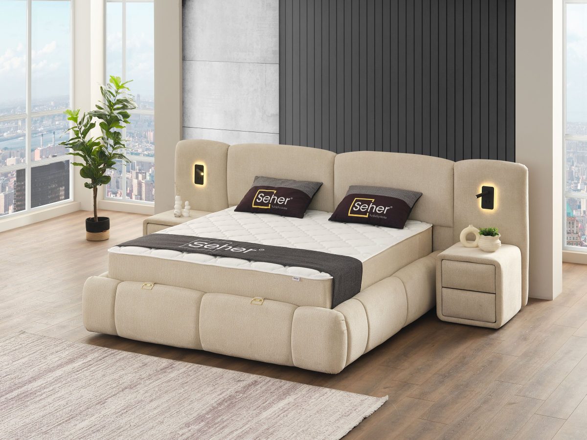 Polores Box-Spring Bed Set – image 3
