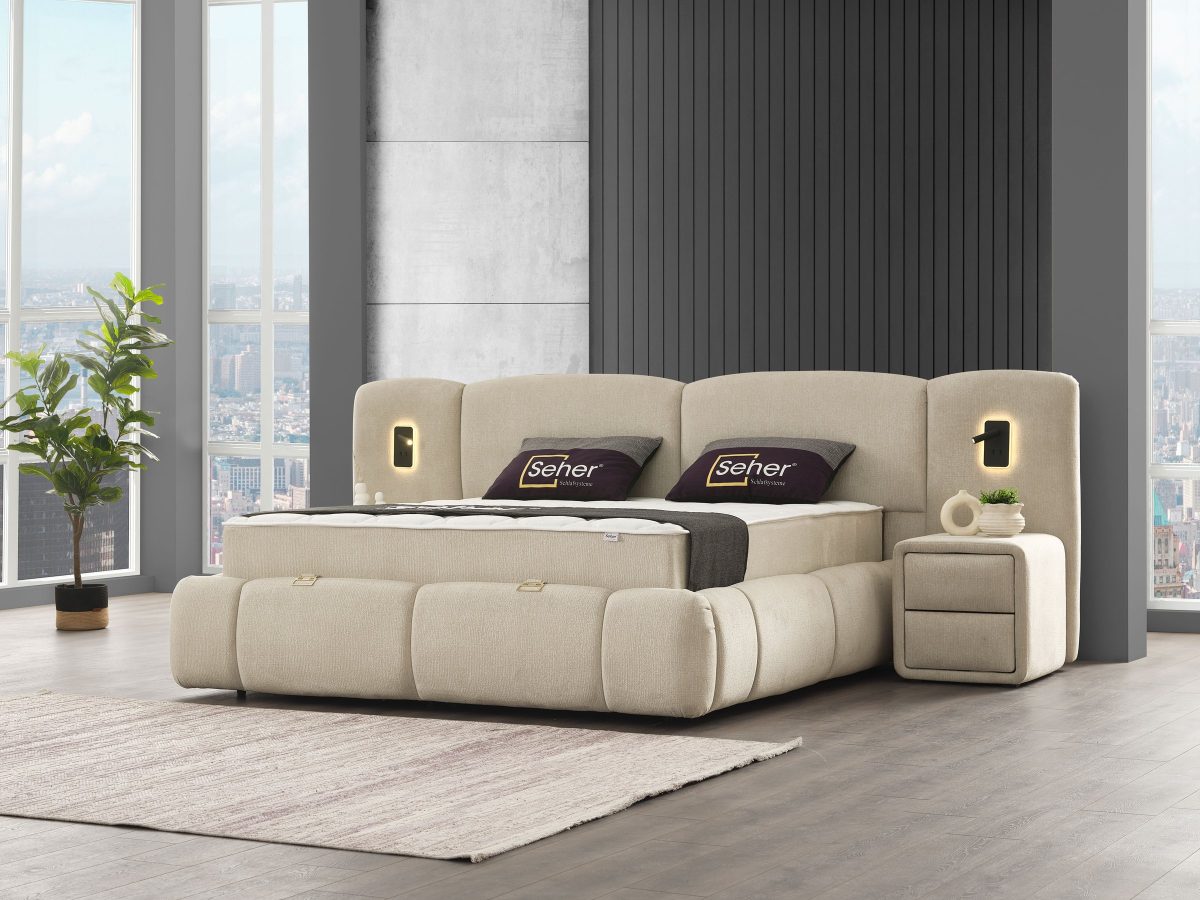 Polores Box-Spring Bed Set – image 5